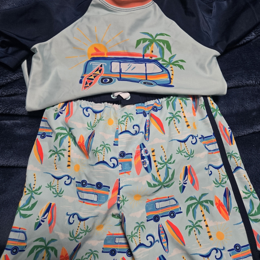 Boys 4t Surf Van Bathing Suit